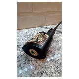 Antique Asian Brass Water Pipe with Ornate Painted Panels