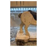 Antique Wooden Pull Toy Horse on Wheels 19x21 Inch