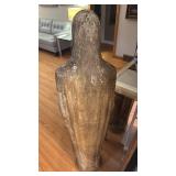 Large Plaster Religious Statue of Woman and Child, 55 Inch
