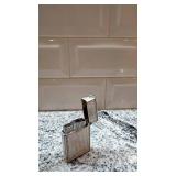 Vintage Metal Cigarette Lighter with Marijuana Logo