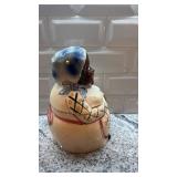 Vintage Ceramic Mammy Cookie Jar 9.5 in Tall with Chip and Crazing