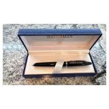 Waterman Paris Black Lacquer Ballpoint Pen with Gift Box