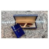 Waterman Paris Red Marble Fountain Pen with Gift Box