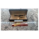 Sailor Transparent Gold Trim Fountain Pen with Box and Ink Converter