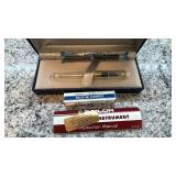 Sailor Transparent Gold Trim Fountain Pen with Box and Ink Converter