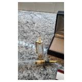 Sailor Transparent Gold Trim Fountain Pen with Box and Ink Converter