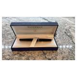 Waterman Black and Gold Fountain Pen in Presentation Box