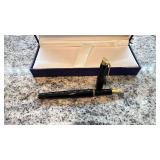 Waterman Black and Gold Fountain Pen in Presentation Box