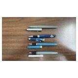 Collection of 4 Vintage Fountain Pens Assorted Colors and Styles