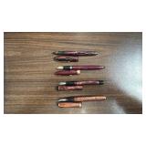 Collection of 4 Vintage Marbled Fountain Pens
