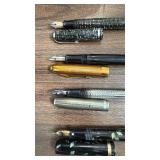 Set of 4 Vintage Fountain Pens with Mixed Finishes