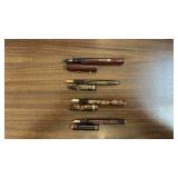 Set of 4 Vintage Fountain Pens Assorted Styles and Finishes