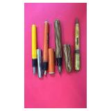 Set of 4 Vintage Fountain and Ballpoint Pens Assorted Styles