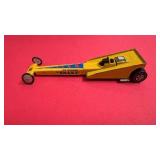 Vintage Hot Wheels The Snake Dragster Yellow Diecast Car