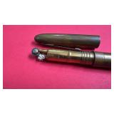 Antique Brass Lighter Shaped Like Fountain Pen