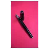 Aldo Domani Black Fountain Pen with Chrome Accents
