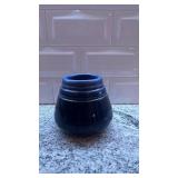 University of North Dakota Pottery Vase 4x4.25 in Blue Glaze