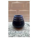 University of North Dakota Pottery Vase 4x4.25 in Blue Glaze