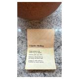 Halling Pottery Stoneware Art Vase by Charles Halling 7.5 in x 8 in