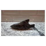 Carved Stone Animal Sculpture Signed 7.5 Inch