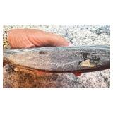 Carved Stone Animal Sculpture Signed 7.5 Inch