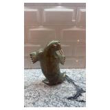 Inuit Soapstone Walrus Sculpture with Certificate 7.5 x 6 Inches