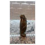 Inuit Soapstone Walrus Sculpture with Certificate 7.5 x 6 Inches