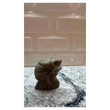 Small Inuit-Style Carved Stone Sculpture, 4.5 in x 3.5 in