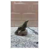 Stone Carved Seal Sculpture 4.5 in x 4.5 in