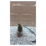 Stone Carved Seal Sculpture 4.5 in x 4.5 in
