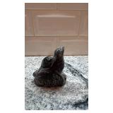 Nuvuk Canada Soapstone Seal Figurine 3.5 in