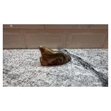 Hand-Carved Stone Seal Figurine 4 x 3 Inches
