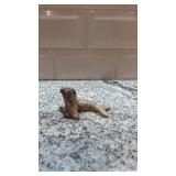 Hand-Carved Stone Seal Figurine 3.5 in x 2 in