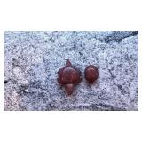 Pair of Carved Stone Turtle Figurines