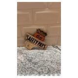 Vintage Phillips 66 Safety Pays Metal Sign Badge