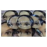 Set of 10 John Derian Company 10-inch Face Illustration Plates