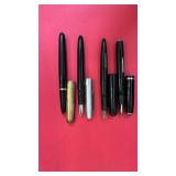 Set of 4 Vintage Fountain Pens with Mixed Metal Caps