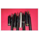 Group of 4 Vintage Fountain Pens Assorted Styles
