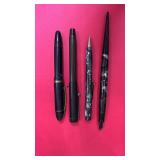 Collection of 4 Vintage Fountain Pens and Mechanical Pencil