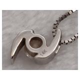 14K White Gold Chain & Pendant 14K White Gold Chain & Pendant