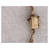 14K Gold Rope Bracelet w/Safety Clasp 14K Gold Rope Bracelet w/Safety Clasp