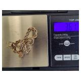 14K Gold Rope Bracelet w/Safety Clasp 14K Gold Rope Bracelet w/Safety Clasp