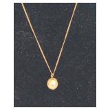 14K Necklace w/Pearl Pendant 14K Necklace w/Pearl Pendant