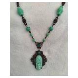 Neiger Art Deco Czech Glass Necklace Neiger Art Deco Czech Glass Necklace