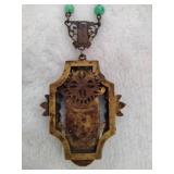 Neiger Art Deco Czech Glass Necklace Neiger Art Deco Czech Glass Necklace
