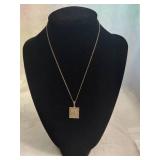 Sterling & Marcasite Pendant & Chain Sterling & Marcasite Pendant & Chain