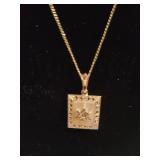 Sterling & Marcasite Pendant & Chain Sterling & Marcasite Pendant & Chain