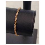 14K Gold Rope Bracelet 14K Gold Rope Bracelet