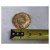 Vintage Jean David 1977 Gold Tone Brooch/Pendant Vintage Jean David 1977 Gold Tone Brooch/Pendant