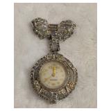Art Deco Rhinestone Lapel Pin/Watch Art Deco Rhinestone Lapel Pin/Watch